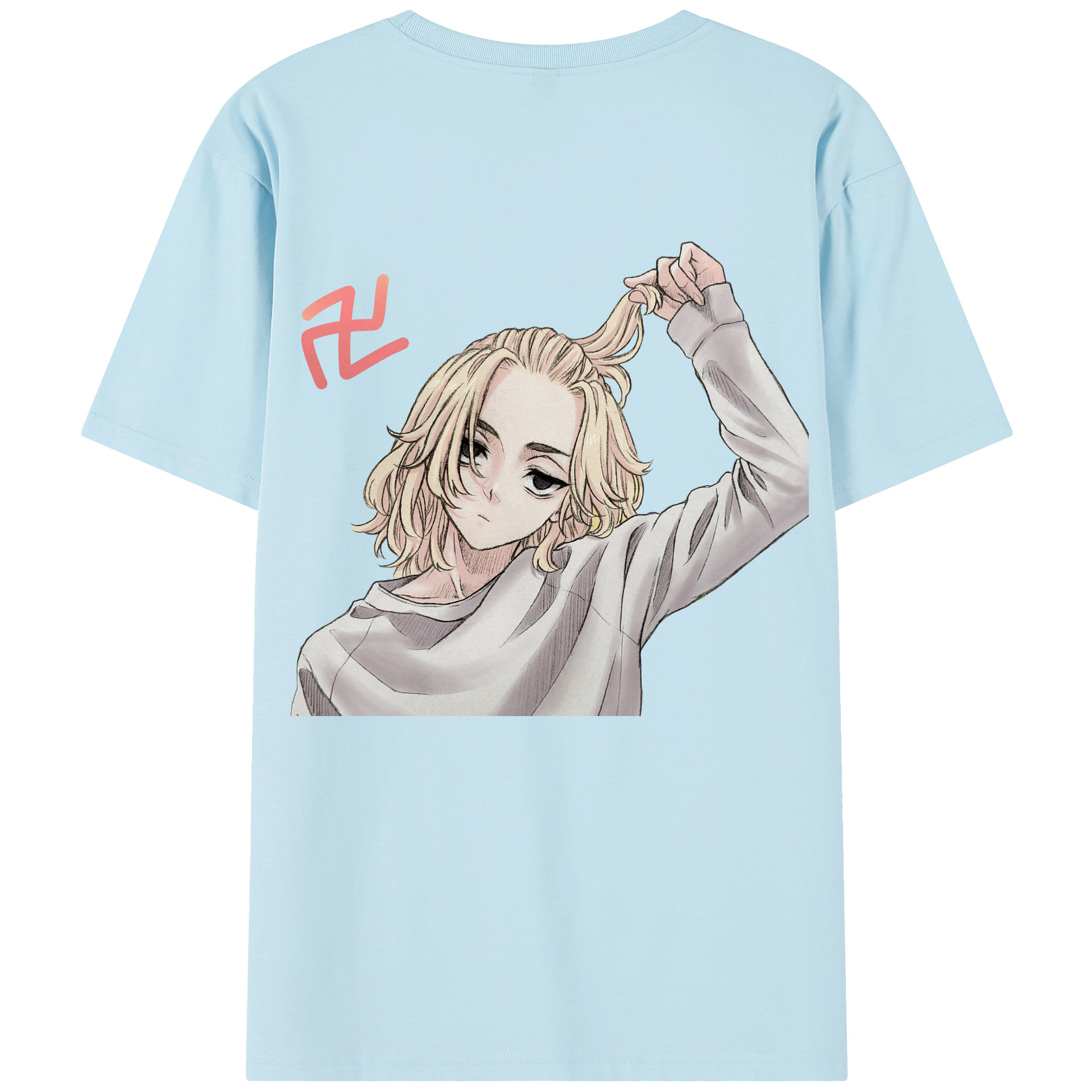（画像用） 東京リベンジャーズ Tokyo Revengers 綿100％半袖Tシャツ（背面プリント）